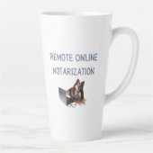 Tasse Latte Notarification en ligne à distance | 17 oz | Latte (Droite)