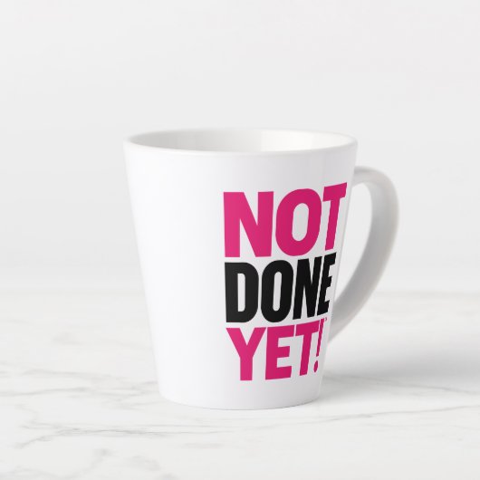 Tasse Latte Note Terminée (Angle droit)