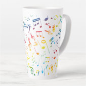 Tasse Latte Notes de Musique 4 (Angle droit)