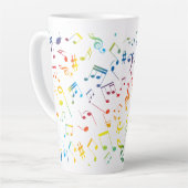 Tasse Latte Notes de Musique 4 (Angle gauche)