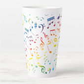 Tasse Latte Notes de Musique 4 (Devant)