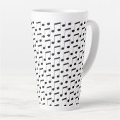 Tasse Latte Notes musicales, (Angle droit)