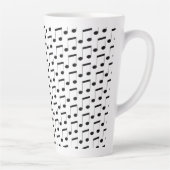 Tasse Latte Notes musicales, (Droite)