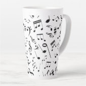 Tasse Latte Notes musicales 3 (Angle droit)