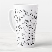 Tasse Latte Notes musicales 3 (Angle gauche)