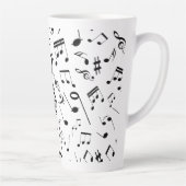 Tasse Latte Notes musicales 3 (Droite)
