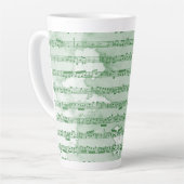 Tasse Latte Notes musicales aquarelle (Angle gauche)