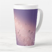 Tasse Latte Notes musicales au clair de lune (Angle droit)