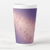 Tasse Latte Notes musicales au clair de lune (Devant)