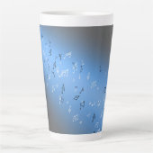 Tasse Latte Notes musicales au clair de lune (Devant)