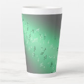 Tasse Latte Notes musicales au clair de lune (Devant)
