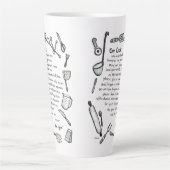 Tasse Latte Notre Coupe de Cuisinier (Devant)