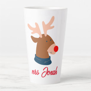 Tasse Latte Notre premier Noël en tant que M. et Mme Newlyhed 