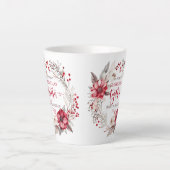 Tasse Latte Notre première couronne de Noël (Devant)