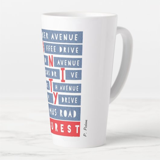 Tasse Latte Notre UNITÉ D'AZUREST dans notre UNITÉ Communautai (Angle droit)