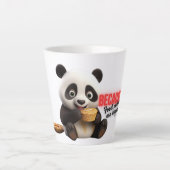 Tasse Latte "Nourriture sur tout" (Devant)