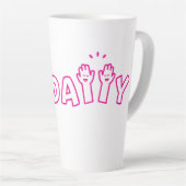 Tasse Latte Nous aimons les vendredis et les LATTE (Angle droit)