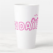 Tasse Latte Nous aimons les vendredis et les LATTE (Devant)