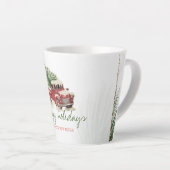 Tasse Latte Nous Avons Déménagé, Camion Rouge, Pine Tree Snow  (Angle droit)