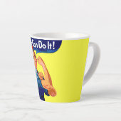 Tasse Latte Nous Pouvons Le Faire - Motivation Pop Art (Angle droit)