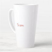 Tasse Latte Nous Scottie Chien Droite Merry Ruff ! Ruff ! (Angle gauche)