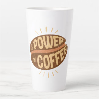 Tasse Latte Nous trouvons du POUVAIR dans le Café