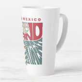 Tasse Latte Nouveau Mexique Nickname Word Art (Angle droit)