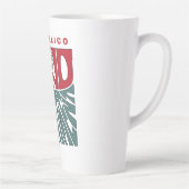 Tasse Latte Nouveau Mexique Nickname Word Art (Droite)