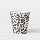 Tasse Latte Nouvelle texture de léopard 7 (Devant)