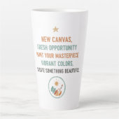 Tasse Latte Nouvelle toile aube (Devant)