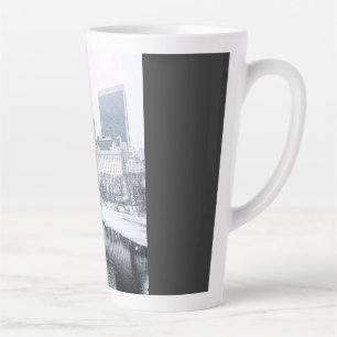 Tasse Latte Nouvelle Ville de New York Hiver dans l'art de la