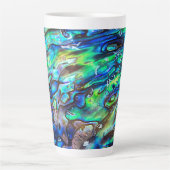 Tasse Latte Nouvelle-Zélande Abalone Paua Shell Motif 1 (Devant)