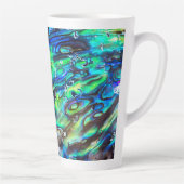 Tasse Latte Nouvelle-Zélande Abalone Paua Shell Motif 1 (Droite)