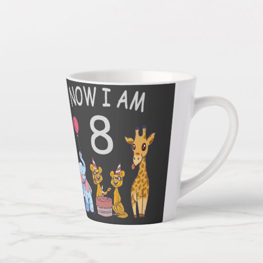 Tasse Latte Now I, 8 ans d'âge huit (Droite)