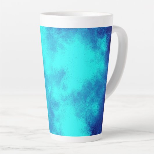 Tasse Latte nuage de ciel bleu (Angle droit)