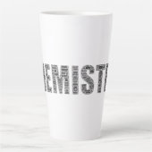 Tasse Latte Nuage de mots de chimie (Devant)