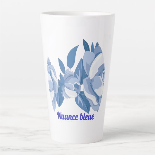 Tasse Latte Nuance bleue (Devant)