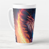 Tasse Latte Nuit de feu Dragon Scape (Angle gauche)