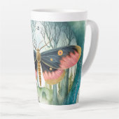 Tasse Latte Nuit de la forêt de Moth Rose (Angle droit)