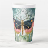 Tasse Latte Nuit de la forêt de Moth Rose (Devant)
