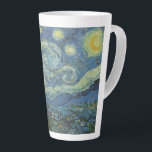 Tasse Latte Nuit étoilée par Vincent Van Gogh<br><div class="desc">Le Night de Vincent Van Gogh. 1889 Oil on Canvas. Musée d'art moderne de New York</div>