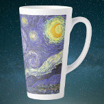 Tasse Latte Nuit étoilée par Vincent van Gogh<br><div class="desc">Nuit étoilée par Vincent van Gogh</div>