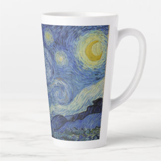 Tasse Latte Nuit étoilée, peinture à l'huile, Vincent Van Gogh
