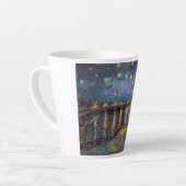 Tasse Latte Nuit étoilée sur le Rhône par Vincent Van Gogh (Angle gauche)