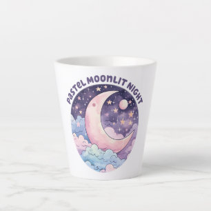 Tasse Latte Nuit Pastel Moonlit - Dreamcent Crescent Moon