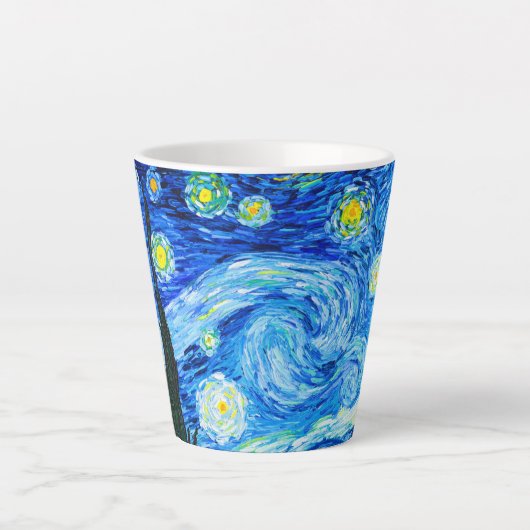 Tasse Latte Nuit Van Gogh Starry (Devant)