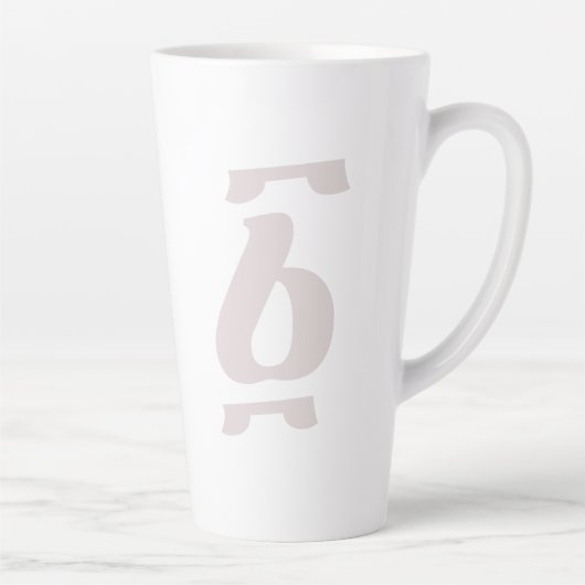 Tasse Latte Numéro éthiopien Un Ahaz Geez (Droite)
