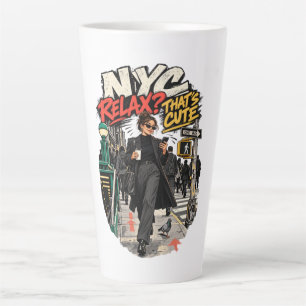 Tasse Latte NYC Relax C'est Mignon
