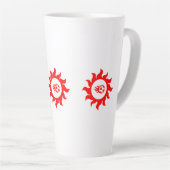 Tasse Latte Objectifs de puissance Sun (Angle droit)