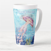 Tasse Latte Objectifs du calmar (Angle droit)